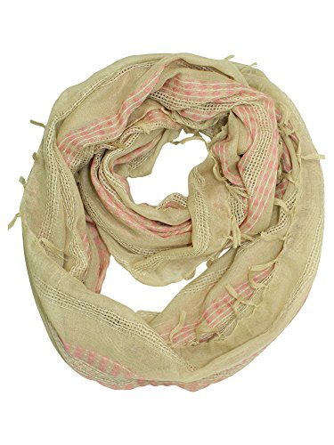 Luxury Divas Gauze Weave Light Infinity Scarf