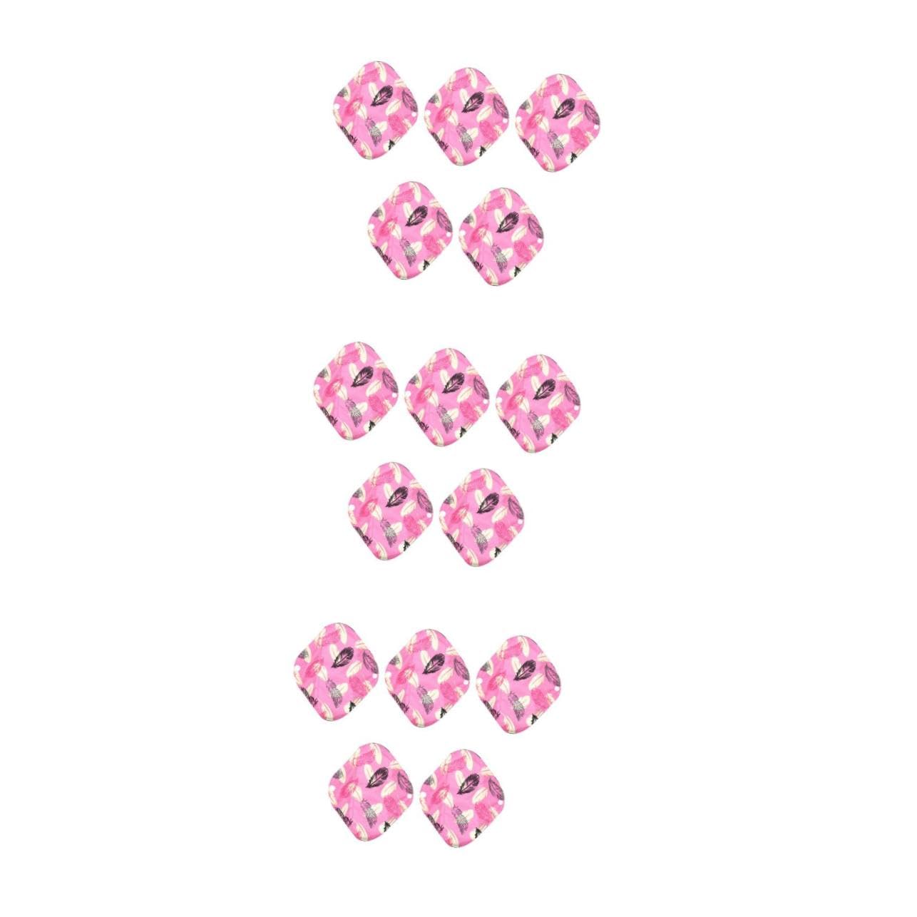3 Series Menstruales Reutilizables Con Impresión De Carácter De Fibra Para Mujeres 5 Piezas X 3