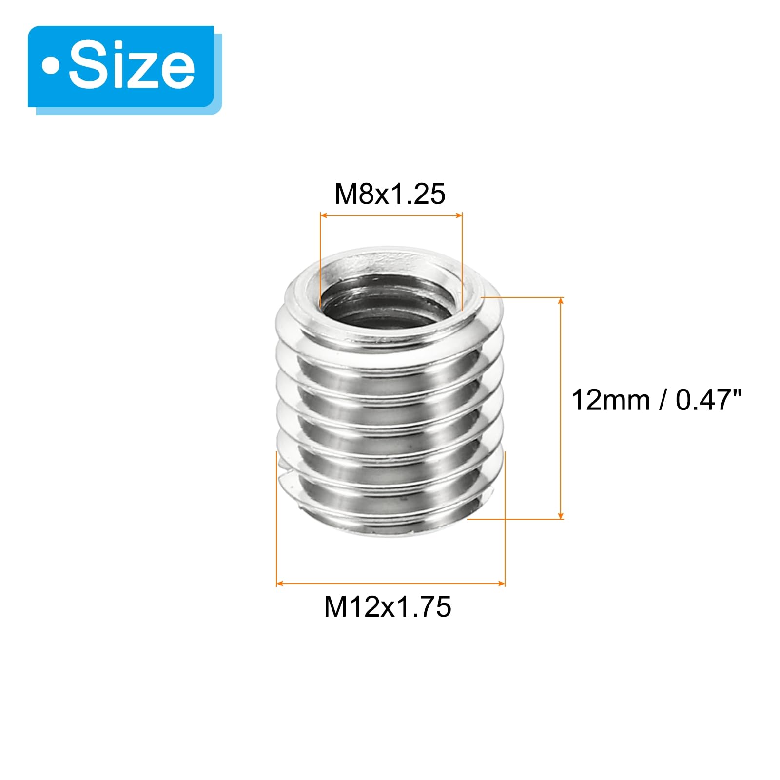 PATIKIL Thread Adapters Sleeve Reducing Nut - Image 2