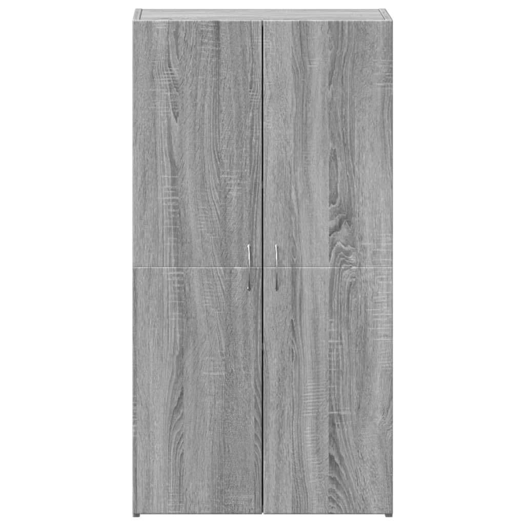 Szafka na akta Sonoma z materiału drewnopochodnego 60 x 32 x 115 cm z drzwiami, szafka biurowa do przechowywania akt, segregatorów, dokumentów, dokumentów i materiałów biurowych w gabinecie