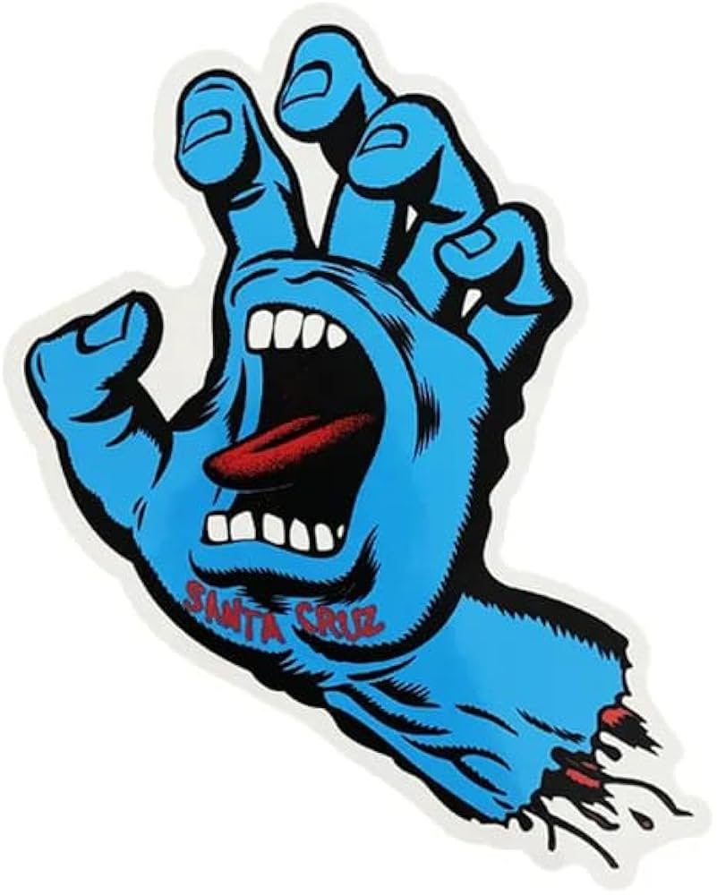 santacruz サンタクルーズ　スクリーミングハンド　オリジナル　脇ハンド Amazon.co.jp: スケボー スクリーミングハンド ステッカー サンタ