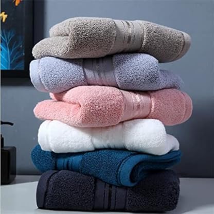 5sssallefaa Handtuch waschen Gesicht Haushalt Wasseraufnahme weiches Hotel Wischen Haar Männer und Frauen Paare Erwachsene dick 4 Sets (Farbe: B 4PS, Größe: 76 x 34 cm) (A 4 Stück 76 x 34 cm) – Bild 5