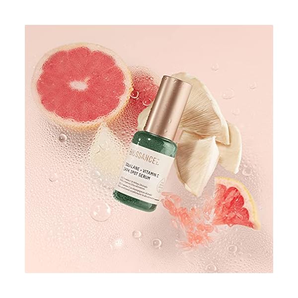 Biossance Squalane + Vitamin C Dark Spot Serum. Powerful Lightweight Serum with 10% to Brighten Skin Fade Spots Reduce and ounces