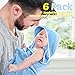 Chumia 6 Pack Baby Bath Towel Coral Fleece Soft Absorbent Newborn Hooded Towel for Kid 30 x 30 Inch Toddler Bath Blanket for Babies Infant Shower Gift(Multicolor)