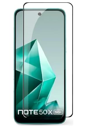 JGD PRODUCTS Edge to Edge Screen Protector Tempered Glass for Infinix Note 50X 5G with Easy Self-Installation Kit (Pack of 1)