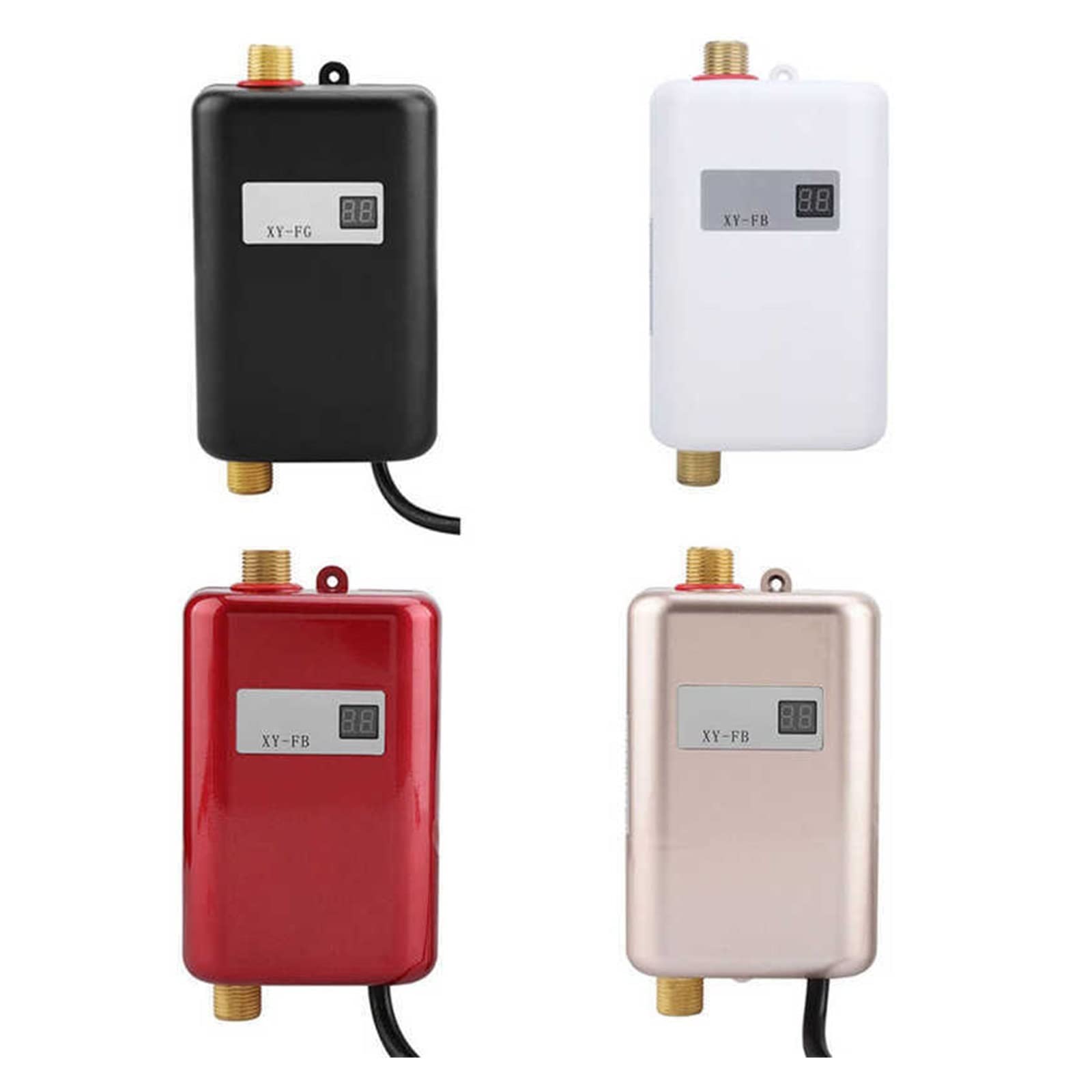 Calentador de Agua eléctrico instantáneo de 3000 W, sin Tanque, para baño, Cocina y Ducha (Blanco)