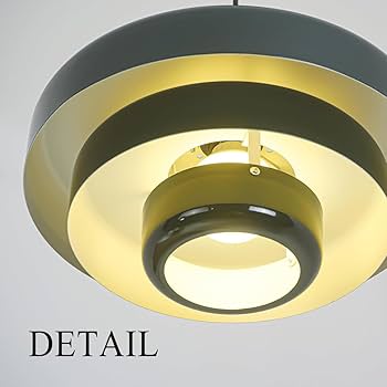 Hertl Nordic metalen hanglamp midden van de eeuw 3 lagen ontwerp vintage metalen kroonluchter 34,8 cm voor woonkamer, hal, verlichting (oranje) (kleur: Pi Hertl Nordic metalen hanglamp midden van de eeuw 3 lagen ontwerp vintage metalen kroonluchter 34,8 cm voor woonkamer, hal, verlichting (oranje) (kleur: Pi