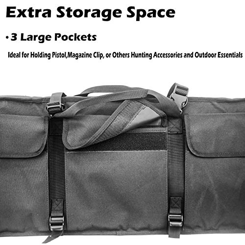 Rifle Case Soft ShotGun Bags for UTV Gun Rack Storage, Waterproof Dust Resistant UTV Double Gun Carrier, Powersports Gun Racks Storage Long Gun Case, Hunting Gear Accessories