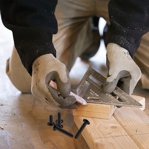 10 Stück Schrauben M4 × 35,Flachkopfschrauben m4 Innensechskant,m4 Schrauben,Schrauben Schwarz,Edelstahl A2 V2A,Vollgewinde