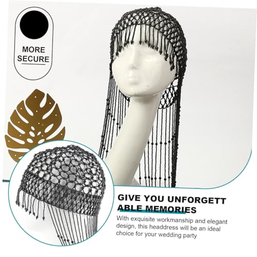 Coiffure de mariée impeccable avec ce chapeau décoratif à perles stables - 3