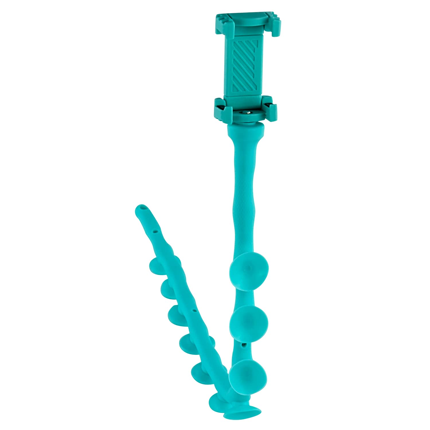 TORMEN Cute Caterpillar Lazy Bracket Mobile Phone Suction Cup Holder Worm Flexible Mobile Phone Apply to Car Bike Motorcycle Kitchen Wall Glass (Blue)