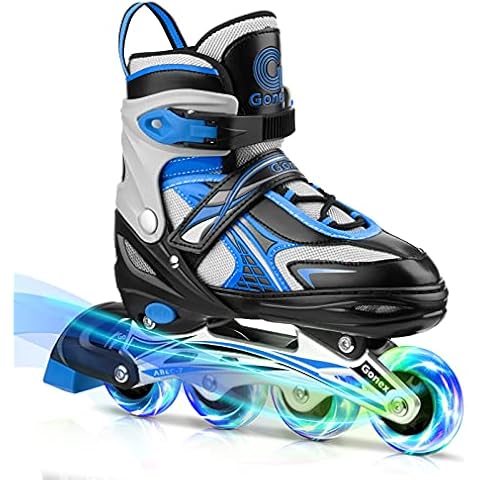 Gonex Inline-Skates, verstellbare Inline-Skates mit leuchtenden Rädern Cover