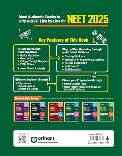 Arihant Master The NCERT For NEET UG 2025 Biology Volume-2 | 2000+ MCQ ...