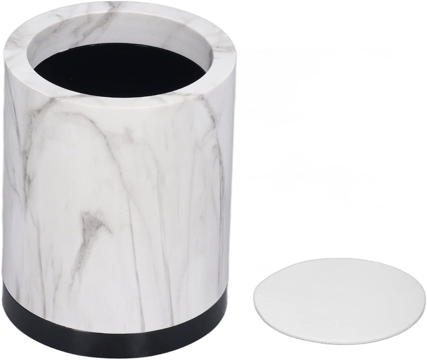 Makeup Brush Storage, Marble Pattern Pen Holder Beautiful Marble Pattern Anti Slip ABS Makeup Brush Pen Holder Stationery Storage Pen Cup