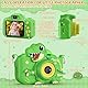Kinderkamera, 1080P Kinder Kamera Dinosaurier Spielzeug, 2,0 Bildschirm Fotoapparat Digitalkamera Spielzeug Geschenk für Jungen Mädchen 3 4 5 6 7 8 9 10 Jahre, 32 GB SD-Karte und Silikonhülle (Grün)