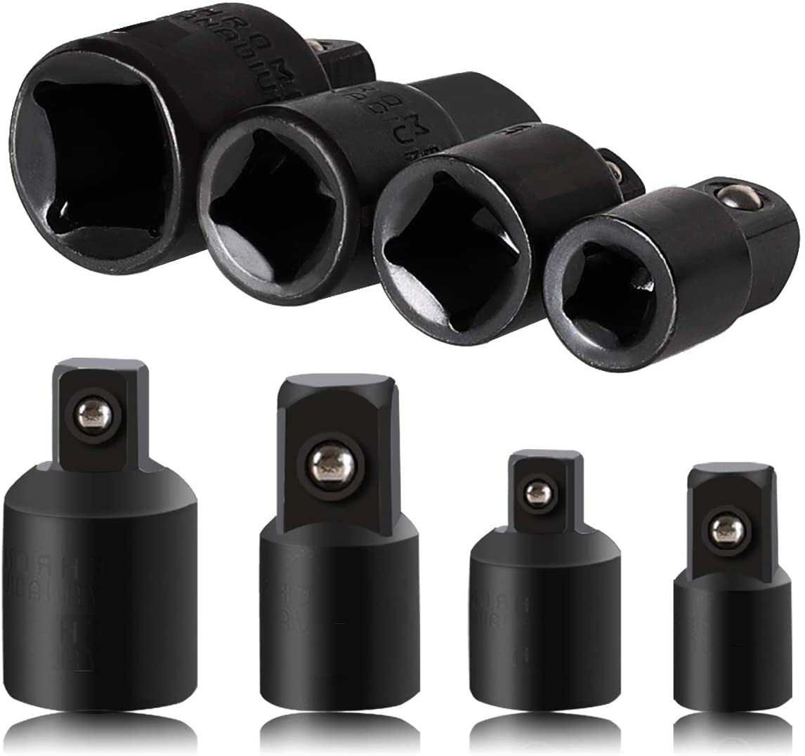 TGR 3-teiliges Steckschlüssel-Adapter-Set – Niedriges Profil, Magnetisch, Für Enge Räume (3/4" Bis 1/4")