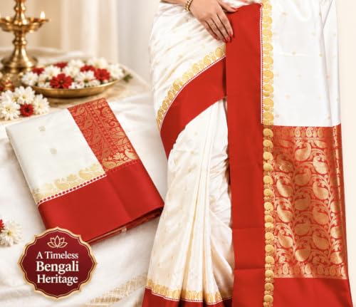 Image of Women's Glory Banarasi Satin Silk Saree with Embroidery Design