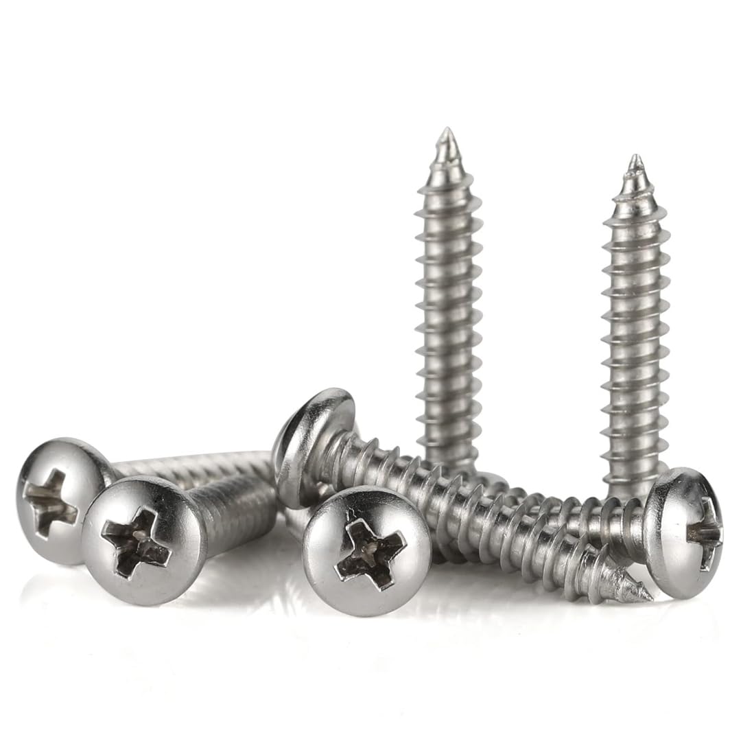 B K JAGAN & CO Phillips Head (Hybrid Head), Nickel Coated Self Tapping Screw (No. 8 x 25mm) (100) (B0B1QL9ZKJ) Amazon Price History, Amazon Price Tracker