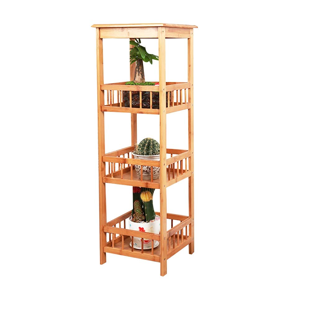 SnamicE Indoor Plant Stand Multipurpose Plant Stands Indoor Outdoor Flower Pot Holder Plant Pot Stand for Balcony Corridor Garden Terrace Multifunctional,Natural-100cm