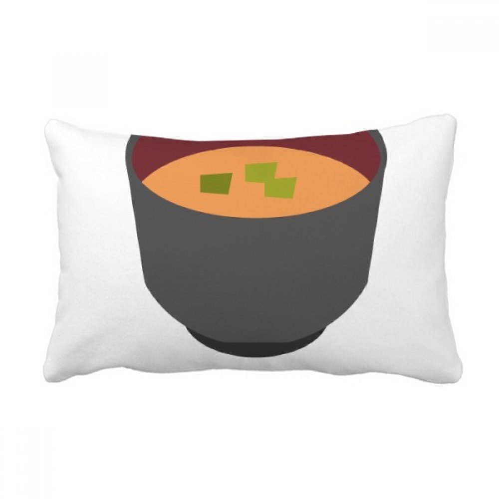 Coussin de décoration japonais motif soupe miso aux finitions soignées