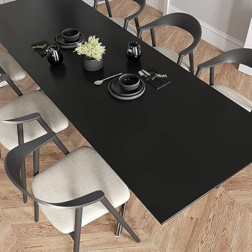 Image of WALLMATE Matte Black Wallpapaer Peel & Stick Contact Paper Self Adheisve Vinyl Wallpaper (Black Mat, 30x127 CM)