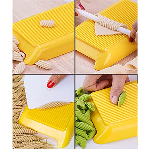 Jcbiz Spaghetti Macaroni Pasta Making Plastic Board Home Handmade Pasta Board Kitchen Spaghetti Rolling Maker Food Supplement Molds Cooking Tool #TOP3