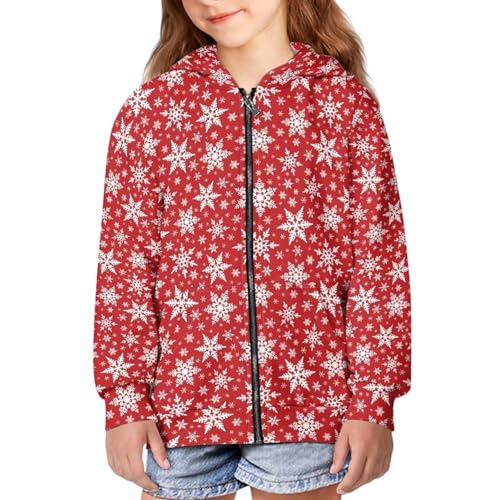 Kids Zip Up Hoodies Casual Long Sleeve Hooded Sweatshirts Girl & Boys Soft Zipper Jackets with Pockets for Fall4