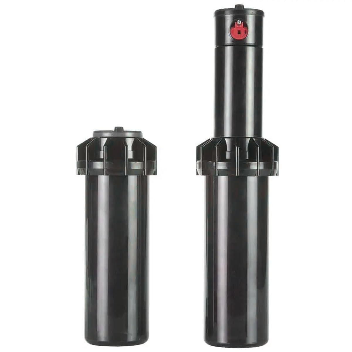 [Pack 5] Irrigatore Rain S075 a Turbina Emergente 10 cm con gambo in plastica, regolabile da 40° a 360° e attacco filettato femmina da ¾ | Irrigatori per irrigazione prato | Diffusore da giardino