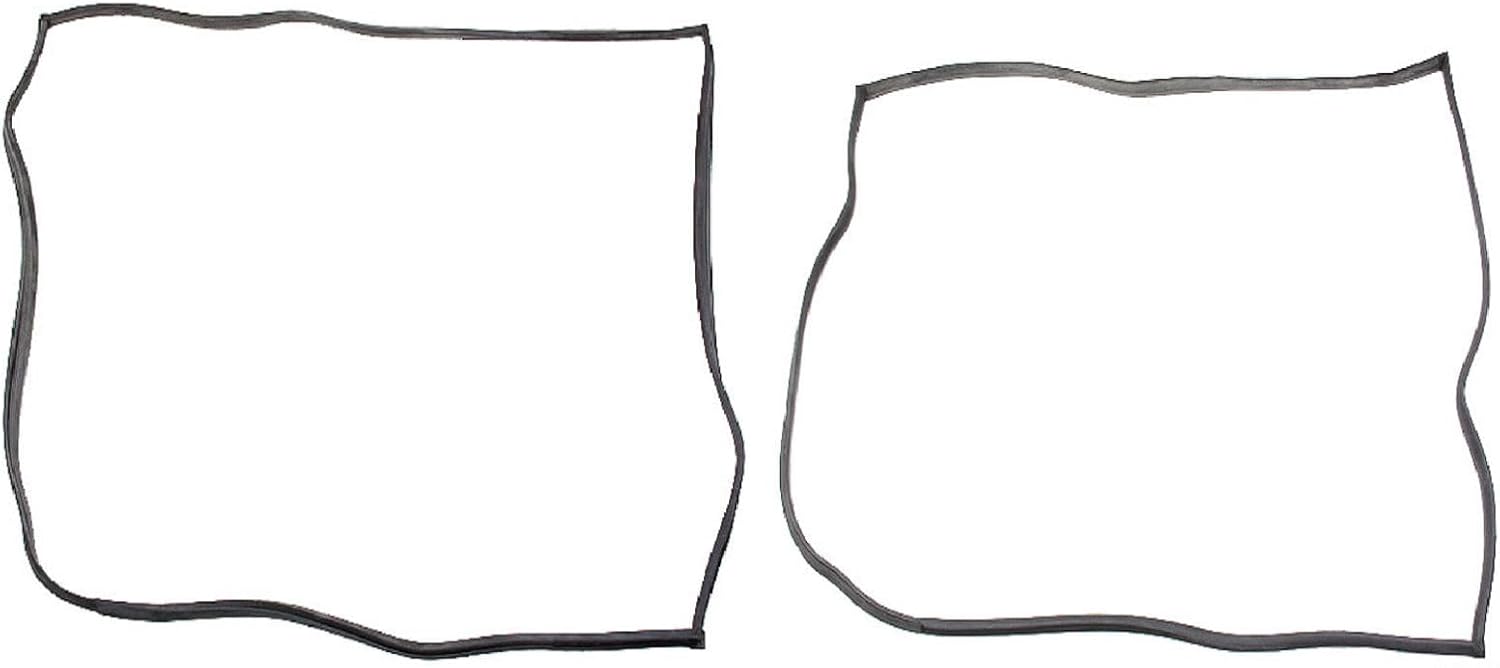 Left + Right X2 Door Body Rubber Seal Set for VW for Beetle 1950-1966 for Standard 1946-1949 Black