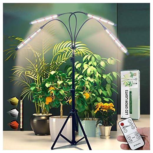 Newest Grow Light for Indoor Plants,Adjustable Plant Sun Grow Lamp with Stand and 4/8/12h Timer,Growing Lamp with Red White Warm Spectrum Full for Indoor Plants (Style 1)