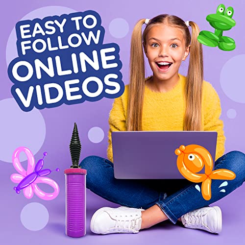 Learn & Climb DIY Animal Making Starting Kit + Create 30 + Sculptures+ 100 Balloons + Pump+ DVD + Instruction Book