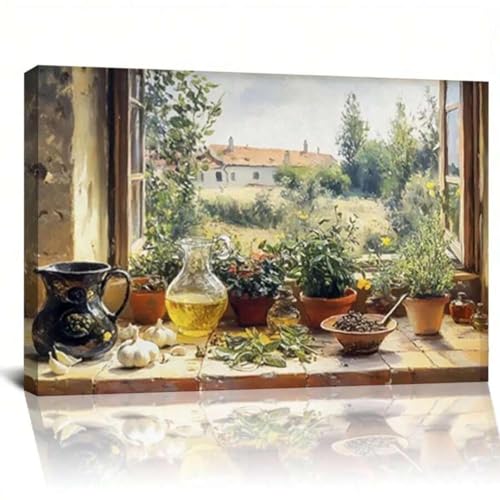 Décoration murale de cuisine de campagne pour transformer vos murs avec cadre