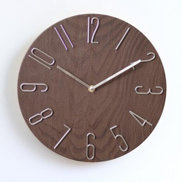 Amazon.co.jp: UC 電波時計 35cm 静音 電波 おしゃれ 大き目 掛け時計