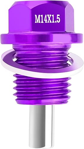 Tapón magnético de drenaje de aceite M14x1.5 con juntas de tapón de drenaje de aceite, accesorios profesionales para automóvil, tapón de drenaje de