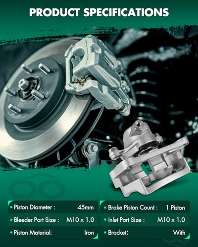 Image of SCITOO Rear Right Brake Caliper With Bracket 19B2726 Compatible For Toyota 4Runner 2003-2009 For Toyota FJ Cruiser 2007-2014