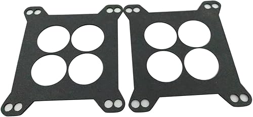 Miniatura 4 de 1 juego de espaciador fenólico SHLPDFM de 2 pulgadas, espaciador de carburador de aluminio para Edelbrock Holley Chevy Ford 4bbl SBC BBC Chevy V8