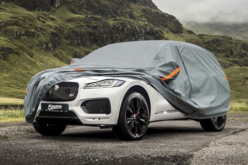 Image of Kayme Heavy Duty SUV Car Cover Custom Fit Jaguar F-PACE /F PACE (2015-2025) Waterproof All Weather for Automobiles, Full Exterior Covers Sun Rain UV Protection.（Deliver About 3-10 Days）