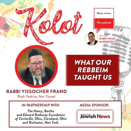 Page de couverture de “What Our Rebbeim Taught Us” with Rabbi Yissocher Frand