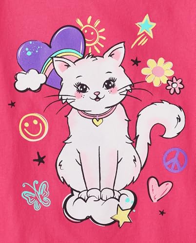 Image of The Children's Place Girls' Unicorns,Butterfly Short Sleeve Graphic T-Shirts,3 Pack