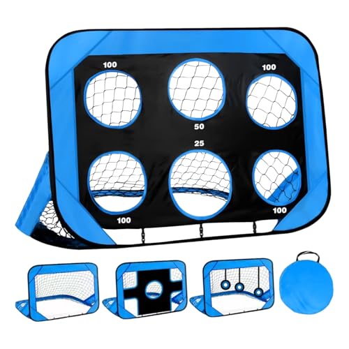 Destino de fútbol infantil - pequeñas porterías portátiles, equipo de entrenamiento de fútbol | Red de patio trasero para juegos, configuración sencilla - Objetivo de evaluación para niños y jóvenes