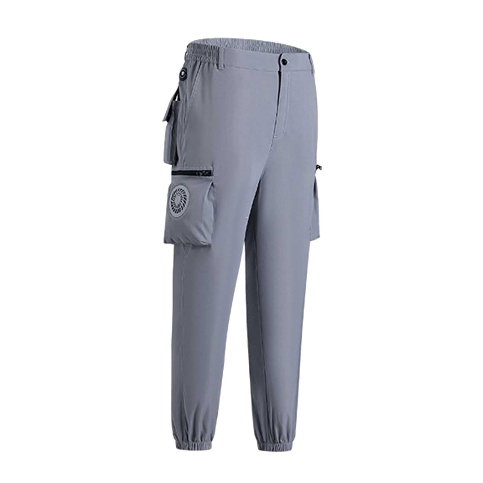 Generisch Cargohose Herren Chino Hose Jogginghose Arbeitshose Casual Sweatpants Outdoorhose Sport Trainingshose Sommerhose elastischem Bund Freizeithose Einfarbig Atmungsaktive Sporthose mit Taschen