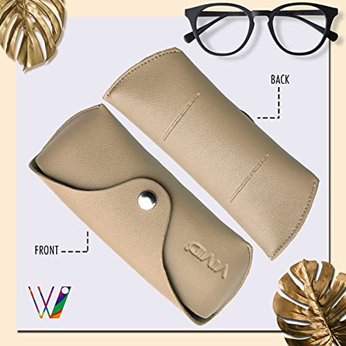 Image of Unisex Specs Snap Button Eyewear Dabbi Artificial Leather Soft Case Cover