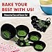 Chef Craft Easy to Ready Plastic Measuring Cup Set, 10 piece set, Green