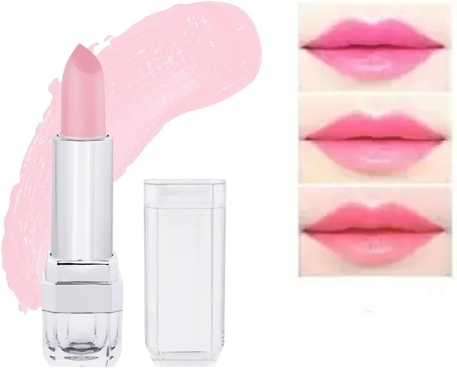 Baby Pink Color changing jelly finishing gel Lipstick-image-20