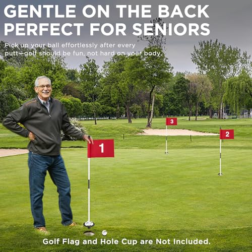 image for KINGTOP Golf Flagstick Mini, Practice Putting Green Flag Stick for Yar