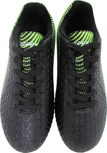 Vizari Stealth FG Soccer Shoes | Firm Ground Outdoor Soccer Shoes for Boys and Girls | Lightweight and Easy to wear Youth Outdoor Soccer Cleats | Black/Green | Little Kid4
