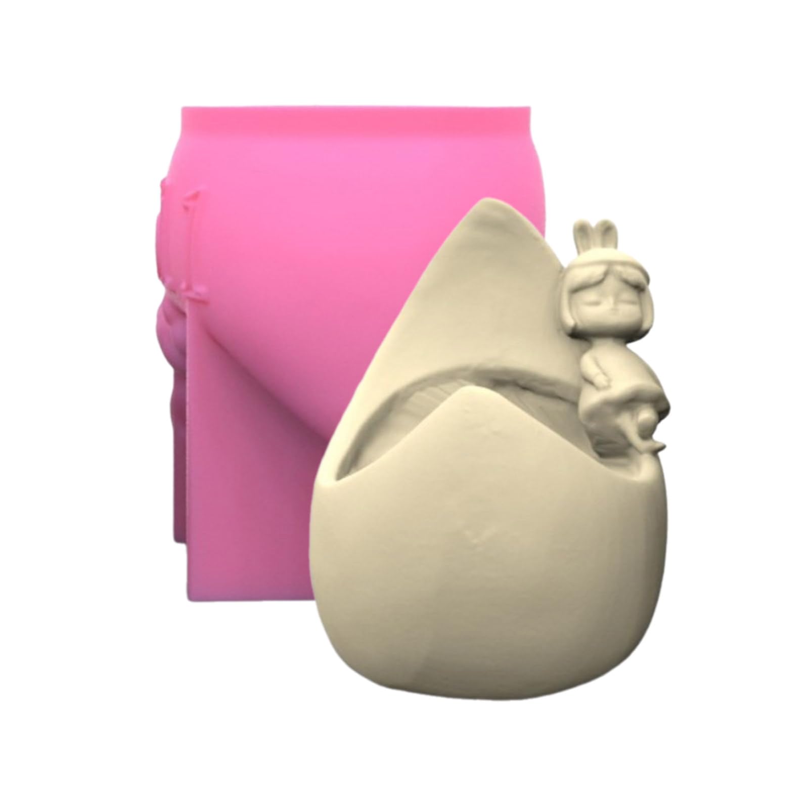 Moule En Silicone 3D Pour Pot De Fleurs En Résine époxy, Support