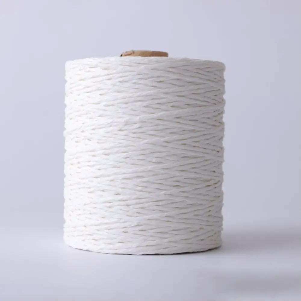 VIXDA 280-300m/Roll Summer DIY Raffia Straw Yarn Hand Knit Natural Basket Knitting Material Colorful Threads HandBag