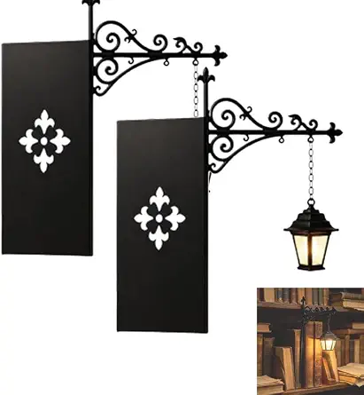 2 linternas de biblioteca, iluminación decorativa para estantería, lámpara de lectura para estantería, adorno de lámpara de rincón de libro de fantasía vintage, luces para estantería de libros de lectura para regalo de ratones de biblioteca (2 unidades)