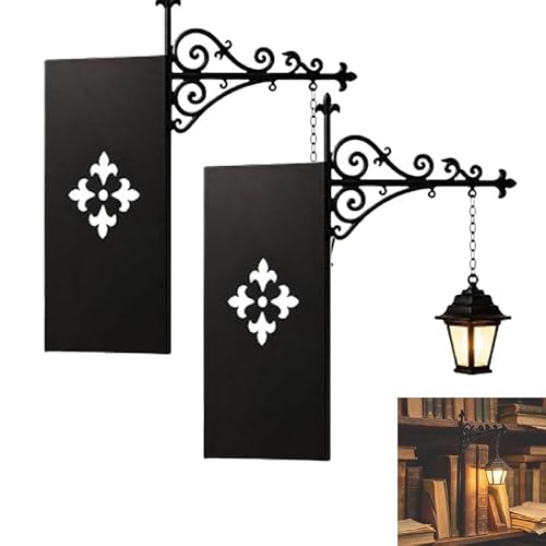 2PCS Library Lantern-Decorative Bookshelf Lighting - Reading Bookshelf Lamp - Vintage Fantasy Book Nook Lamp Ornament - Reading Book Shelf Lights for Bookworms Gift (2PCS)